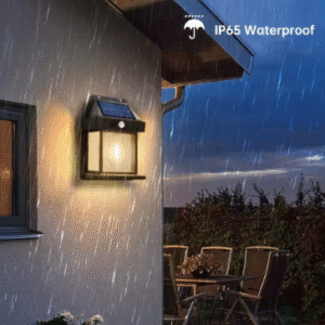 Home solar outdoor wall lamp with motion sensor